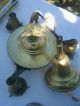 Art Deco Vintage 3 Bulb Pan Light Chandelier Brass Chandeliers, Fixtures, Sconces photo 1