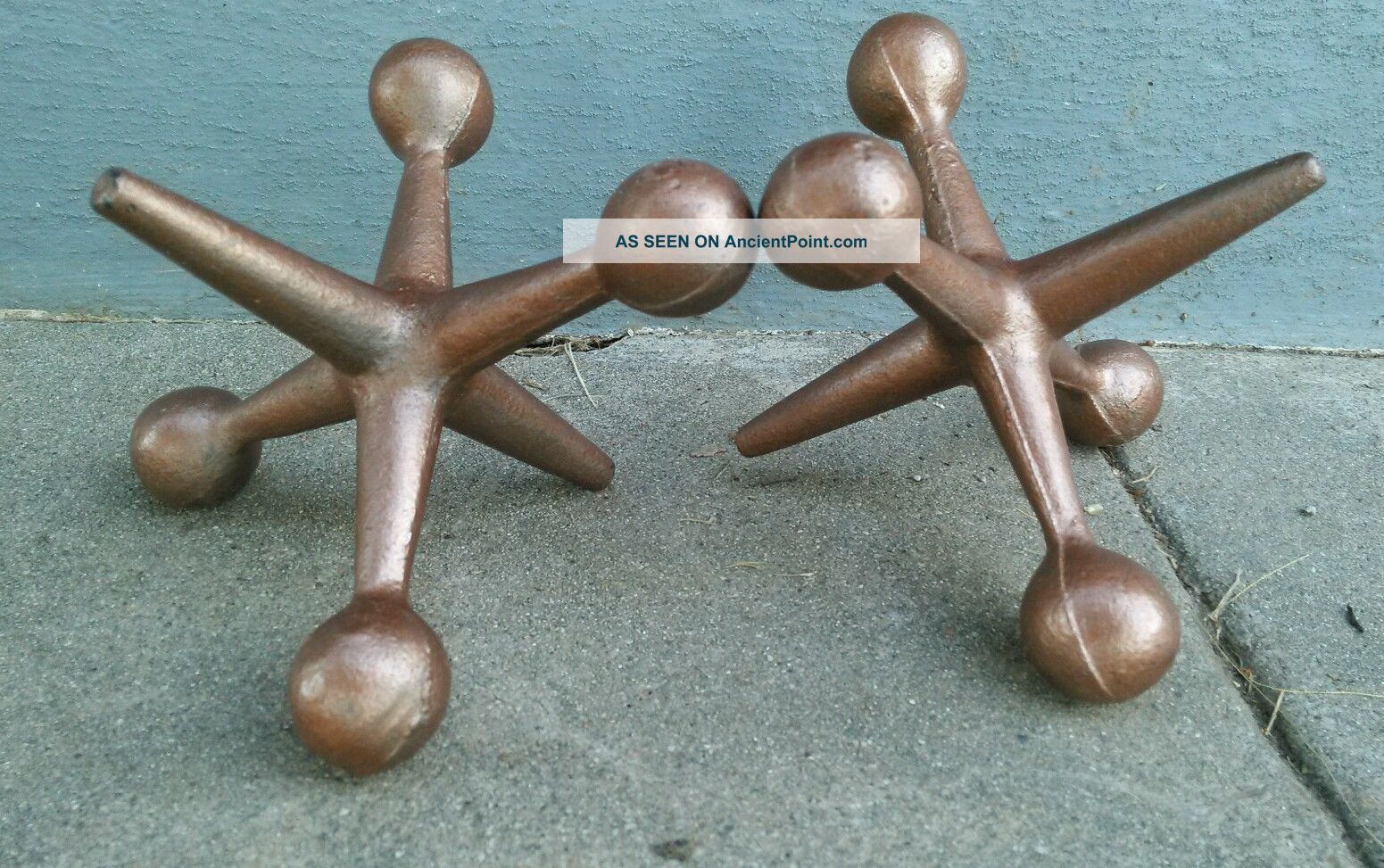 Jax Jacks Mid Century Bill Curry Style Gold Cast Nelson Bookend Eames Mid-Century Modernism photo