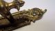 Vintage Solid Brass Ornate Door Handle With Plate Vg Door Knobs & Handles photo 4