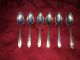 6 Spoons National Silver Co.  Sterling Overture Pattern Flatware Silverware Flatware & Silverware photo 1
