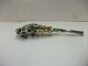 Wsteria Of The Pure Silver.  Paperweight And Bottle Opener.  Japanese Antique. Other Antique Sterling Silver photo 1