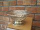 Antique Silver Plated Bowl Basket With Beehive Type Design Marked Ko13 23 Bowls photo 2