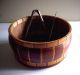 Wooden Lidded Nut Bowl With Nut Cracker & Pick From Calif.  Redwood Forests Bowls photo 1