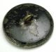 Antique Metal Button Humming Bird Flying Over A Pond - 1 & 1/16 