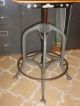 Vintage Toledo Uhl Metal/wood Swivel Drafting Industrial Chair Stool Post-1950 photo 2