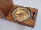 Signed Rare 17thc Antique Boxwood Surveyors Compass Inscribed Rules & Scale,  Nr Other Antique Science Equip photo 1