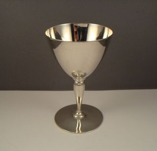 Antique Tiffany & Co Makers 925 Sterling Silver Wine Goblet Cordial Cup photo