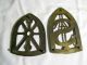 2 Antique Cast Iron Clothes Iron Trivets One Marked Sa Trivets photo 1
