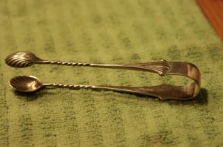 James Dixon & Sons Silver Plated Tongs photo