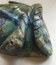 Carved Stone Mexican Aztec Quetzalcoatl ? Face Mask Serpent Blue Nephrite Jade The Americas photo 9