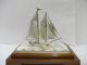 The Sailboat Of Silver Of Japan.  2 Masts 79g/2.  78 