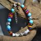 Natural Turquoise & Tibet Silver Handwork National Fashion Bracelet @aa24 Bracelets photo 1