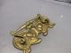 Old Cast Brass Drawer Handle Pull Traditional Art Nouveau Design Other Antique Hardware photo 1