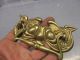 Old Cast Brass Drawer Handle Pull Traditional Art Nouveau Design Other Antique Hardware photo 2