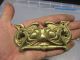 Old Cast Brass Drawer Handle Pull Traditional Art Nouveau Design Other Antique Hardware photo 5