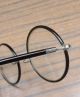 Vintage Antique Edwardian Spectacles Round Eyeglasses & Celluloid Upper And Case Optical photo 4
