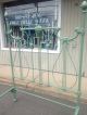 Awesome Antique Iron Bed Ready To Use Unusual 4 Poster Full Size 54 X 75 Long 1800-1899 photo 5