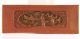 Antique Chinese Red & Gold Wood Carved Panel,  Qing Dynasty,  19th C Other Chinese Antiques photo 1