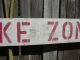 48 Inch Wood Hand Painted No Wake Zone 5mph Sign Nautical Seafood (s231) Plaques & Signs photo 2
