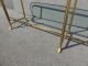 Vintage La Barge Italian Style Brass & Glass Oval Console Table Sofa Coffeetable Post-1950 photo 6