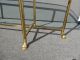 Vintage La Barge Italian Style Brass & Glass Oval Console Table Sofa Coffeetable Post-1950 photo 7