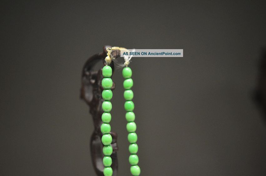 Chinese Exquisite Opal Jade Hand Woven Necklace Hh1 Necklaces & Pendants photo