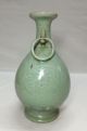 G840: Chinese Tasty Blue Porcelain Flower Vase With Good Tone And Flower Relief Vases photo 7