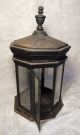 Antique 19th Century Victorian Copper Gas Street Lamp Post Head Octagonal 21 