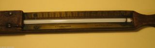Late 1800s G.  Tagliabue (302 Pearl St.  N.  Y. ) Thermometer,  Brass & Wood, photo