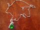 A Really Ladies Necklace With A Green Stone ' Beach Find British photo 1
