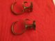 Antique Brass Chippendale Fireplace Tool Hooks C.  1770 ' S Curtain Tie Backs Hook Hearth Ware photo 1