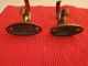 Antique Brass Chippendale Fireplace Tool Hooks C.  1770 ' S Curtain Tie Backs Hook Hearth Ware photo 3