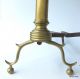 Vintage Brass Andirons With Cannonball Top 18.  5 