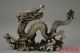 Old China Collectible Tibet Silver Carve Dragon Decorate Lucky Figure Statue Other Antique Chinese Statues photo 2