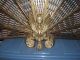 Antique Victorian Peacock Fireplace Screen Solid Brass Circa 1880 ' S Hearth Ware photo 2