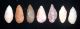 (7) Fine Sahara Neolithic Blades,  Tools,  Prehistoric African Arrowheads Neolithic & Paleolithic photo 3