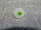 Antique Swirl Back Glass Button Cone Shape Lime Green Bullseye Charmstring 654a Buttons photo 1