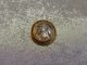 Antique 1800 ' S Clear Crackled Jeweled & Brass Waistcoat Button 737a Buttons photo 1