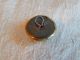 Antique 1800 ' S Clear Crackled Jeweled & Brass Waistcoat Button 737a Buttons photo 2