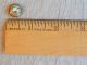Antique 1800 ' S Clear Crackled Jeweled & Brass Waistcoat Button 737a Buttons photo 4