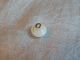 Antique 1800 ' S Glass Button Teal Foil Bullseye Swirl Back Charmstring 739a Buttons photo 1
