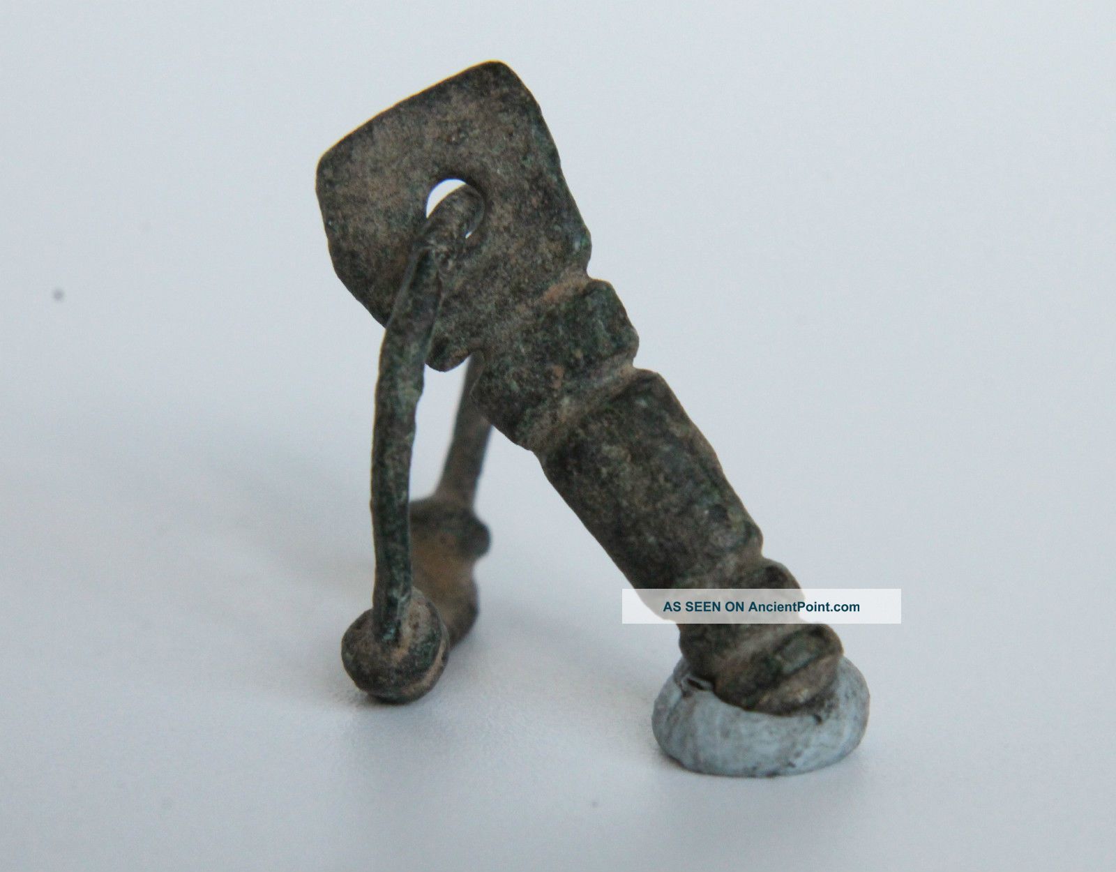 Celtic Period Bronze Fertility Amulet Pendant With Hoop 100 B.  C. British photo