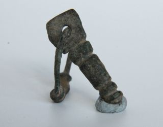 Celtic Period Bronze Fertility Amulet Pendant With Hoop 100 B.  C. photo