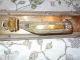 Antique Large Brass Door Push / Pull Handle Push Lever Knob Jumbo Bk Plate 24 