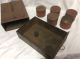 Vintage Antique Tin Spice Case Cabinet Drawer 5 Of 6 Tins Rustic Decorative Other Antique Home & Hearth photo 2