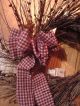 Primitive Pip Berry Twig Wreath With Red Pip Berries Rustic Stars Bow Primitives photo 2