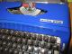 Typewriter Privileg 270s With Script Cursive Font By Quelle In Avatar Blue Typewriters photo 1