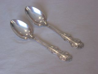Bayonne K.  Co.  Silverplate Plume Handle Tip Pattern Demitasse Spoons / 2 Spoons photo