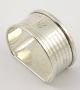 Art Deco 1939 Engraved Sterling Silver Napkin Ring Monogrammed C Layby Sterling Silver (.925) photo 2
