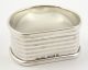 Art Deco 1939 Engraved Sterling Silver Napkin Ring Monogrammed C Layby Sterling Silver (.925) photo 3